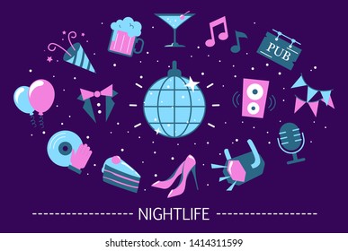 Download Nightlife Icons Free Vector Download Png Svg Gif