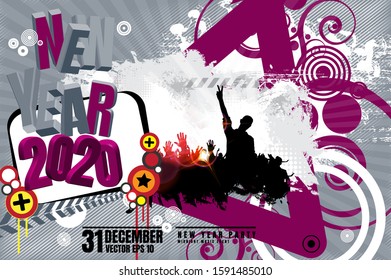 Nightlife and disco concept. Illustration ready for banner or poster