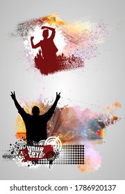 Nightlife and disco concept. Illustration ready for banner or poster