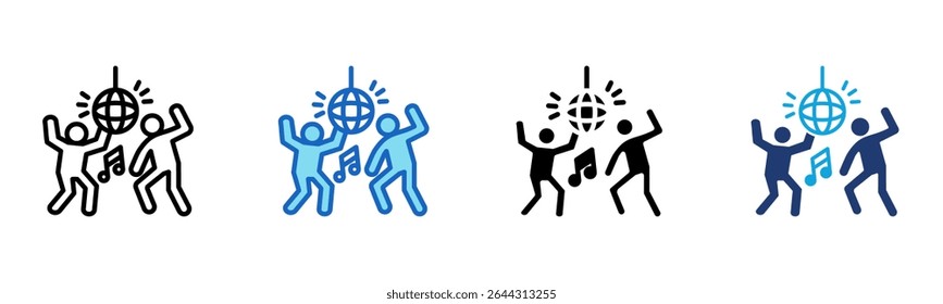 Nightlife icon Multi Style Vector Illustration