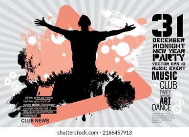 Nightlife and music festival concept. Illustration ready for banner or poster