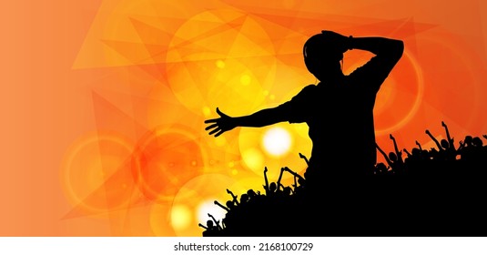 Nightlife and music festival concept. Illustration ready for banner or poster