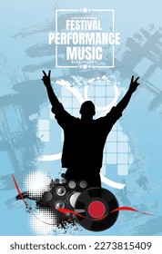 Nightlife and music festival concept. Illustration ready for banner or poster