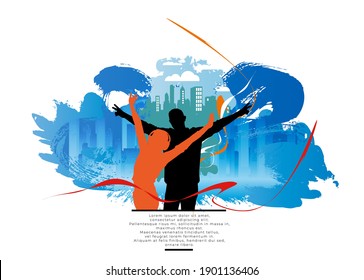Nightlife and music festival concept. Vector illustration ready for banner or poster