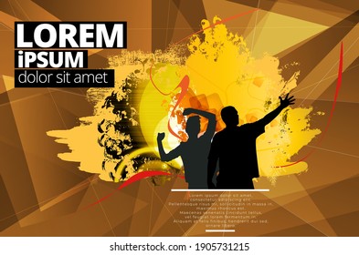 Nightlife and music festival concept. Vector illustration ready for banner or poster