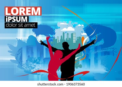 Nightlife and music festival concept. Vector illustration ready for banner or poster