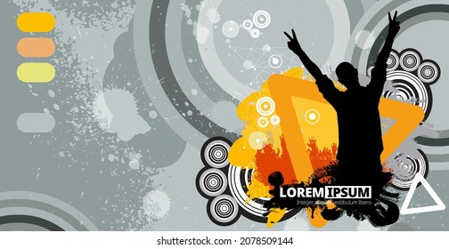 Nightlife and music festival concept. Vector illustration ready for banner or poster