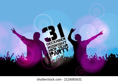 Nightlife and music festival concept. Vector illustration ready for banner or poster