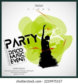 Nightlife and music festival concept. Vector illustration ready for banner or poster
