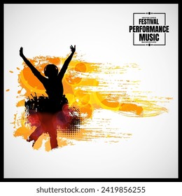 Nightlife and music festival concept. Vector illustration ready for banner or poster