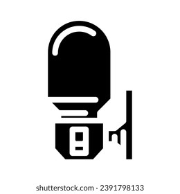 nightlight sleep night glyph icon vector. nightlight sleep night sign. isolated symbol illustration