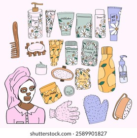 nightly routine planner stickers collection