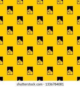 Nightly window pattern seamless vector repeat geometric yellow for any design