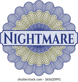 Nightmare abstract linear rosette