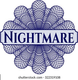 Nightmare abstract rosette