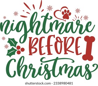 Nightmare Before Christmas Christmas SVG Design