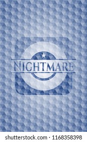 Nightmare blue hexagon emblem.