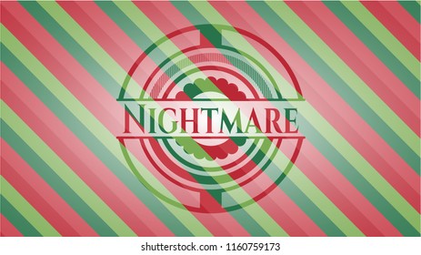 Nightmare christmas emblem.