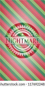 Nightmare christmas emblem.