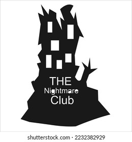 el diseño del logotipo vectorial del club nocturno