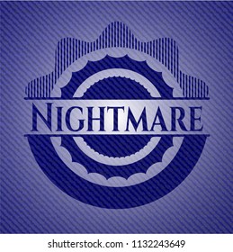 Nightmare with denim texture