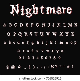 Nightmare - Font - Stylized  decorative font for design