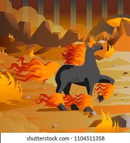 nightmare hell horse