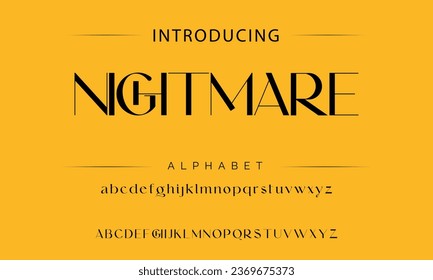 Nightmare luxury elegant typography vintage serif font wedding invitation logo music fashion property