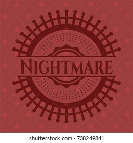 Nightmare realistic red emblem