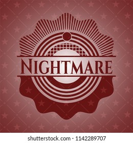Nightmare red emblem. Retro