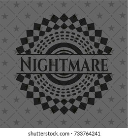 Nightmare retro style black emblem