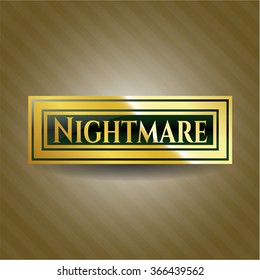 Emblema brillante de pesadilla