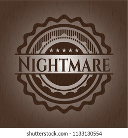 Nightmare wood emblem. Vintage.