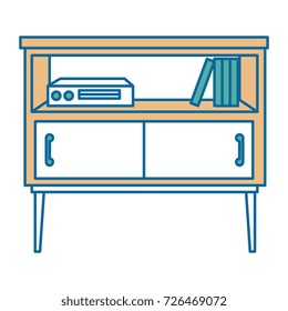 nightstand bedroom with books