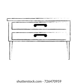 nightstand bedroom isolated icon