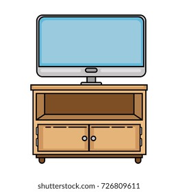 nightstand bedroom with tv plasma