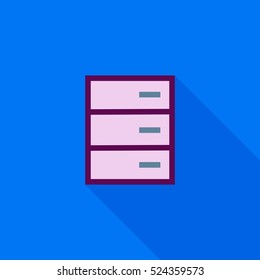 nightstand flat icon illustration isolated vector sign symbol 