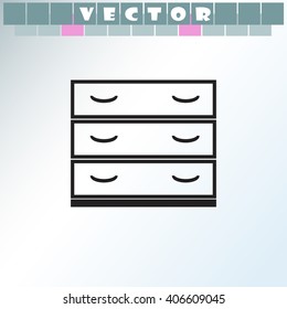 Nightstand icon.
