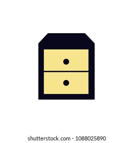nightstand icon. Element of colored web icon for mobile concept and web apps. Detailed nightstand icon can be used for web and mobile. Premium icon on white background