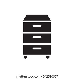 nightstand icon illustration isolated vector sign symbol