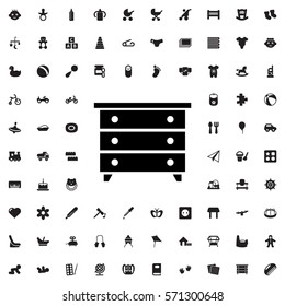nightstand icon illustration isolated vector sign symbol