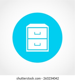 Nightstand Icon Isolated on White Background
