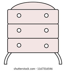 nightstand icon on white background.