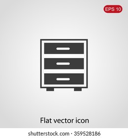 Nightstand icon sign
