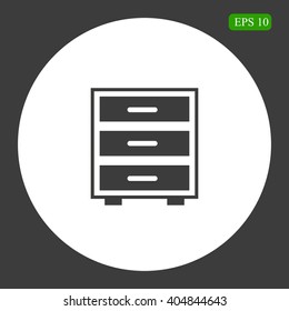 Nightstand icon sign
