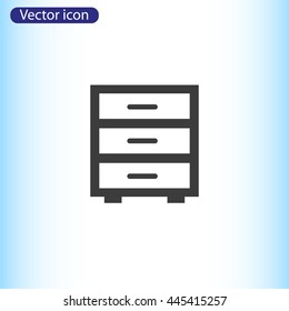 Nightstand icon sign
