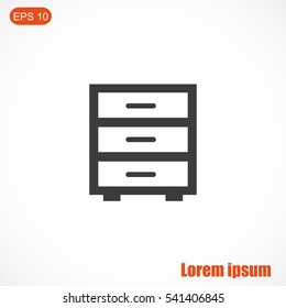 Nightstand icon sign