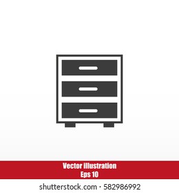 Nightstand icon sign