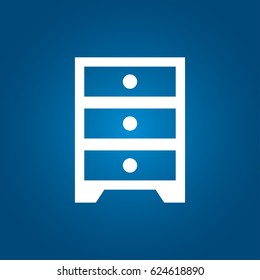 Nightstand icon sign