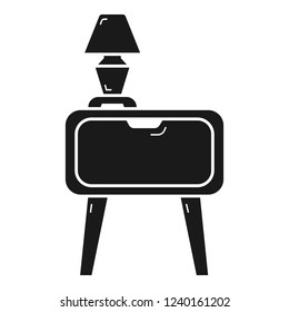 Nightstand icon. Simple illustration of nightstand vector icon for web design isolated on white background